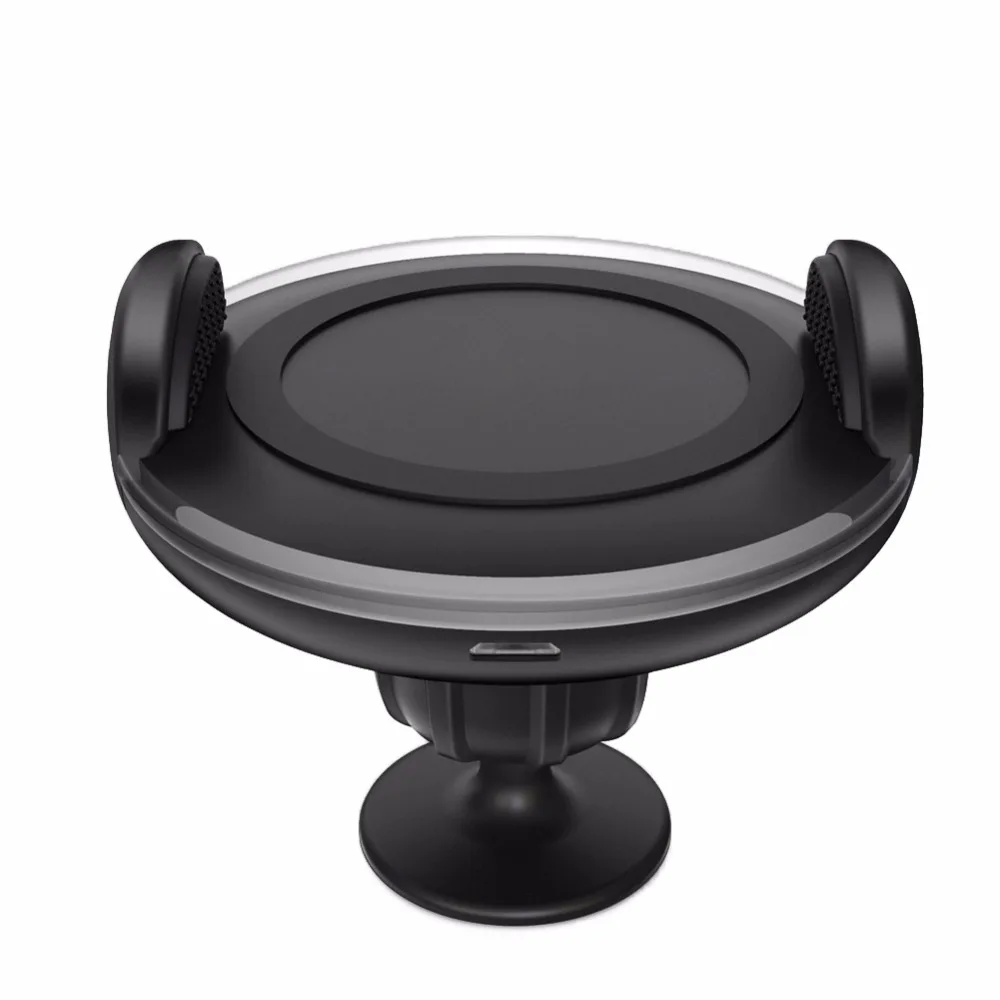 Mini Qi Wireless Blue LED Car Charger Dock Air Vent