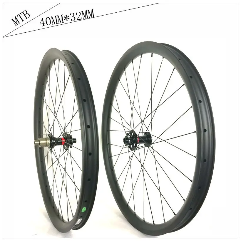 New!40mm *32mm Downhill Carbon Mountain Bike Wheel High Quality 26er/27
