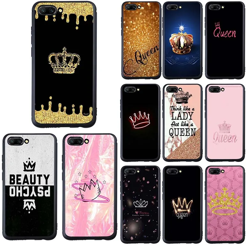 buy Queen Crown King Princess Soft Phone Cases TPU for Huawei P8 P10 P20 P30 Mate 10 20 Pro Honor 6A 7A 7X 8A 8X 8C 9 10 Lite