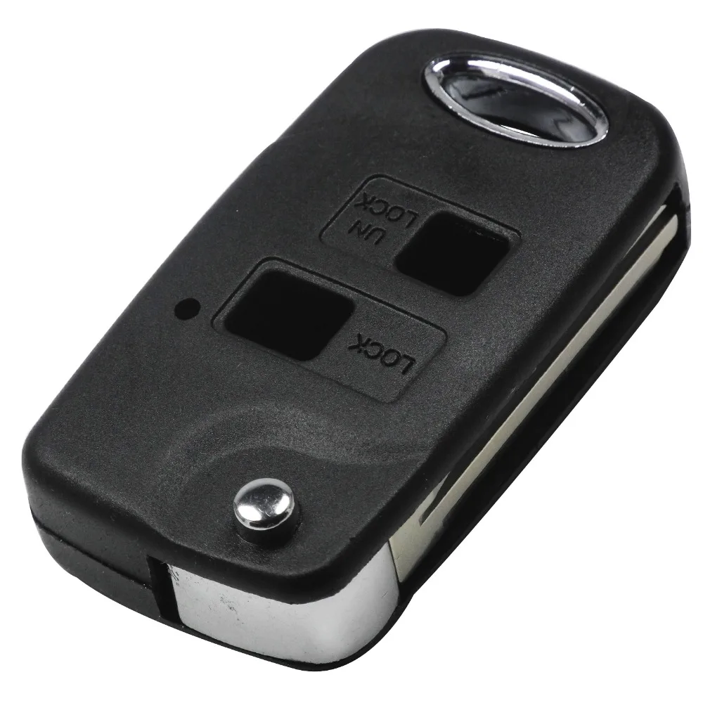 

jingyuqin Toy43 Toy47 2 Buttons Remote Folding Flip Car Key Shell Case For Toyota Yaris Carina Corolla Avensis Cover