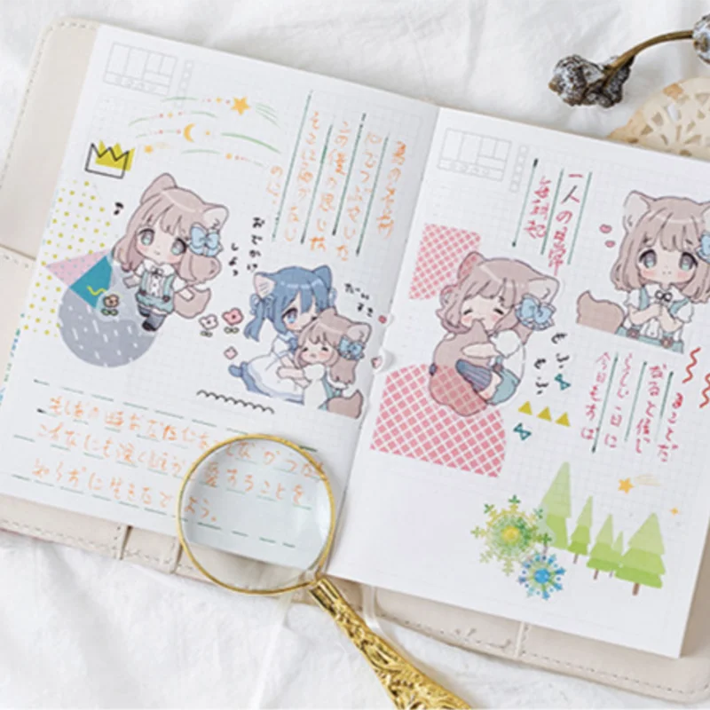 40 шт./упак. японский Kawaii Сейлор Мун Стикеры пакет Скрапбукинг Творческий мультфильм DIY Журнал, декоративные клеящаяся этикетка расходные материалы