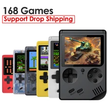 ALLOYSEED RS-6A Ретро видео игровая консоль 8 бит Мини 3,0 дюймов ЖК цветной ручной игровой плеер встроенный 168 классические игры для детей