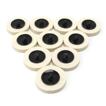 

10 X Wool Polishing Discs For Wood Carving Surface Buffing Pads Wheels Useful UK