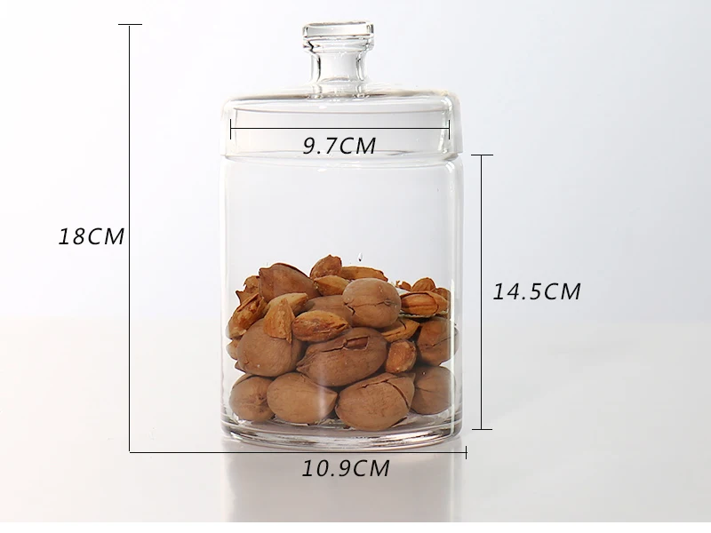 Прозрачный Стекло трехслойные и четырехслойной конфеты банки с свадебные десерт украшения, конфеты, закуски, сухофрукты баночка 4 шт./компл