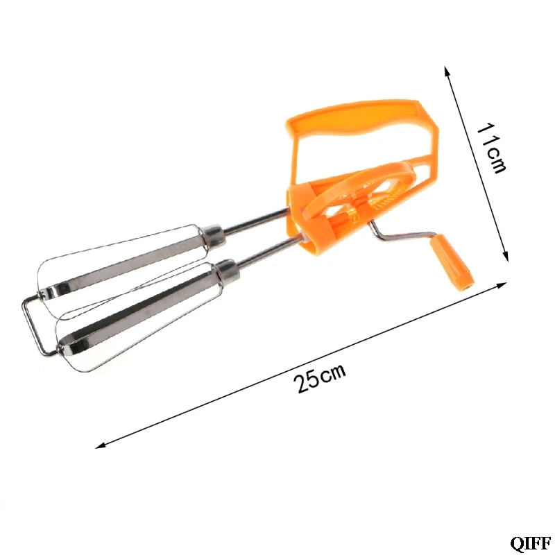 Прямая поставка и роторный ручной венчик для яиц миксер из нержавеющей стали ручной шейкер кухонный блендер APR29
