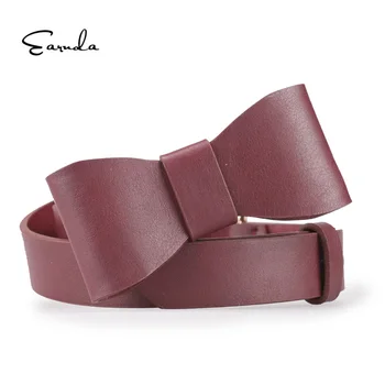 

Earnda Fashion Women's Belt Bow Waist Leather Belt For Woman Feminine Strap