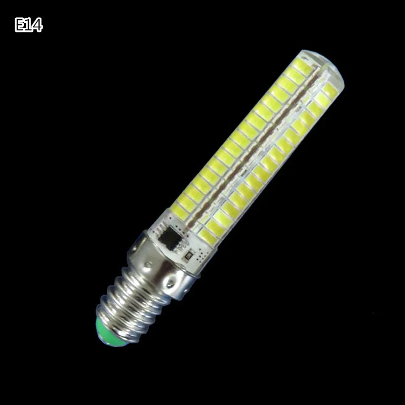 Супер яркий силиконовый светодиодный светильник с регулируемой яркостью, G4 G9 E11 E12 E14 E17 BA15d B15 лампа «Кукуруза» 110/220V 136 светодиодный s 5733 SMD светодиодный лампы