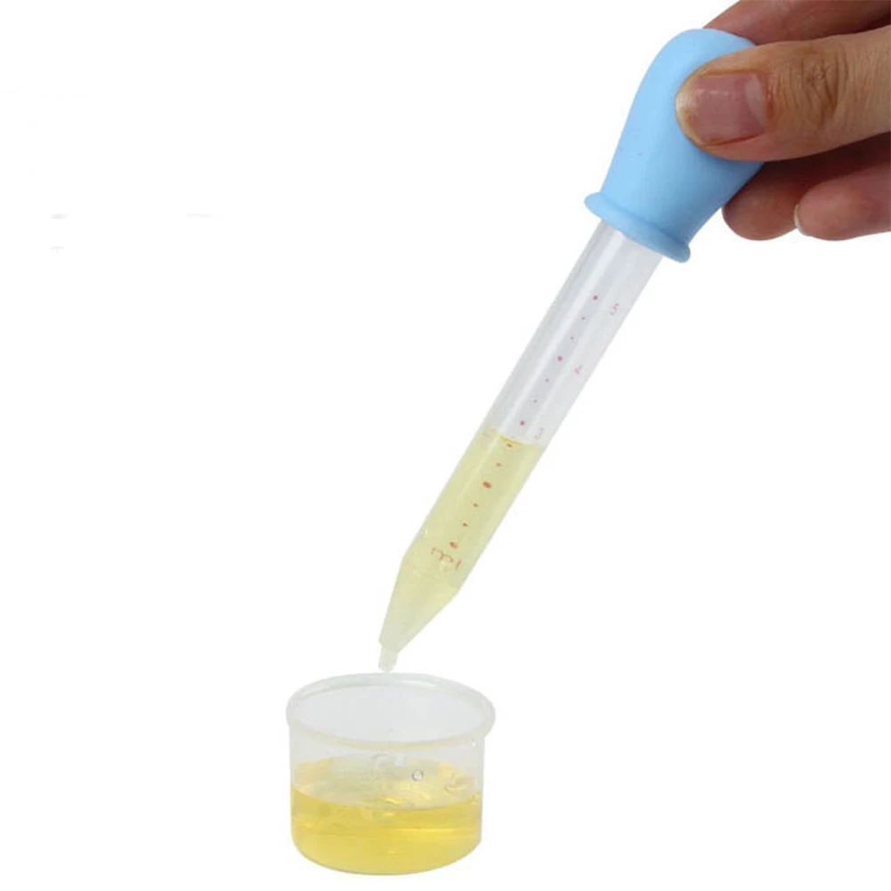Нетоксичный 8 шт./упак. пипетка дозатор для лекарств Пластик 5мл пузырек из жидкого силикона капельницы(12 см); пипетки передачи для младенцев