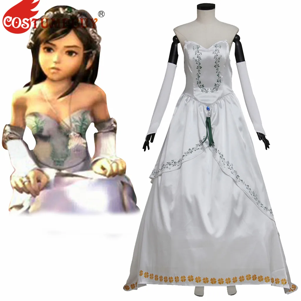 

Костюм CostumeBuy для косплея из игры «финальная фантазия IX» с гранатом, костюм для взрослых женщин, белый костюм для Хэллоуина