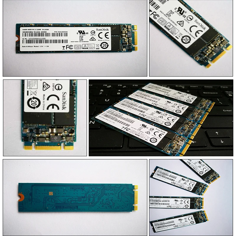 SanDisk X400 SSD m2 128 ГБ 256 512 1т Внутренний твердотельный диск M.2 2280 флэш накопитель msata hdd