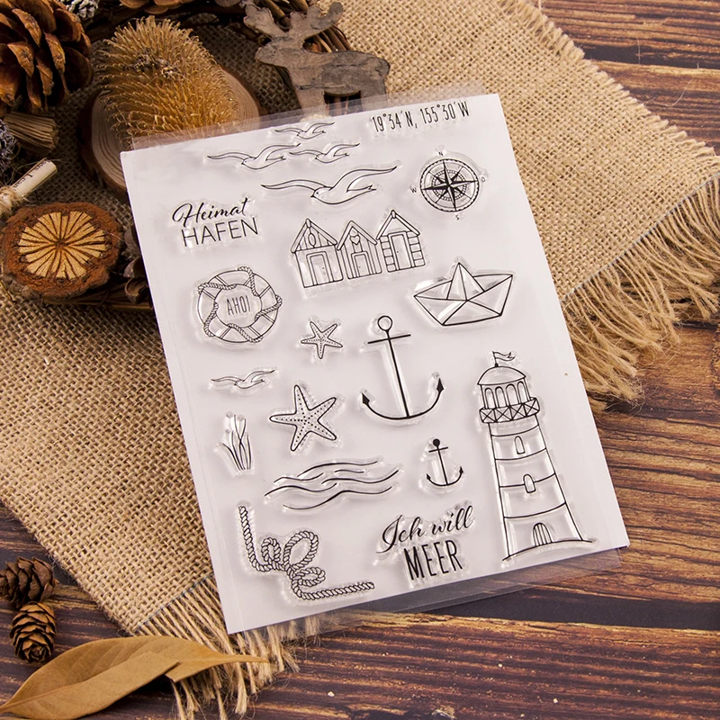 

VYUTXA Sea Anchor Clear Stamps Scrapbook Paper Craft Clear stamp scrapbooking