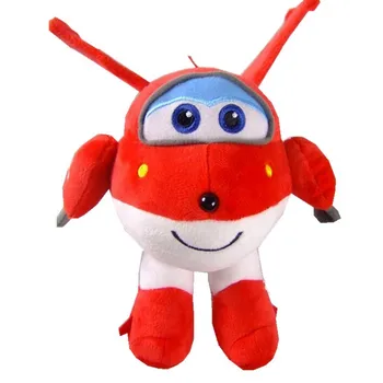 

20-30cm NEW 5 kinds of Stuffed Plush doll Super wings Airplane Robot collection gift kid Toys Transformation for children