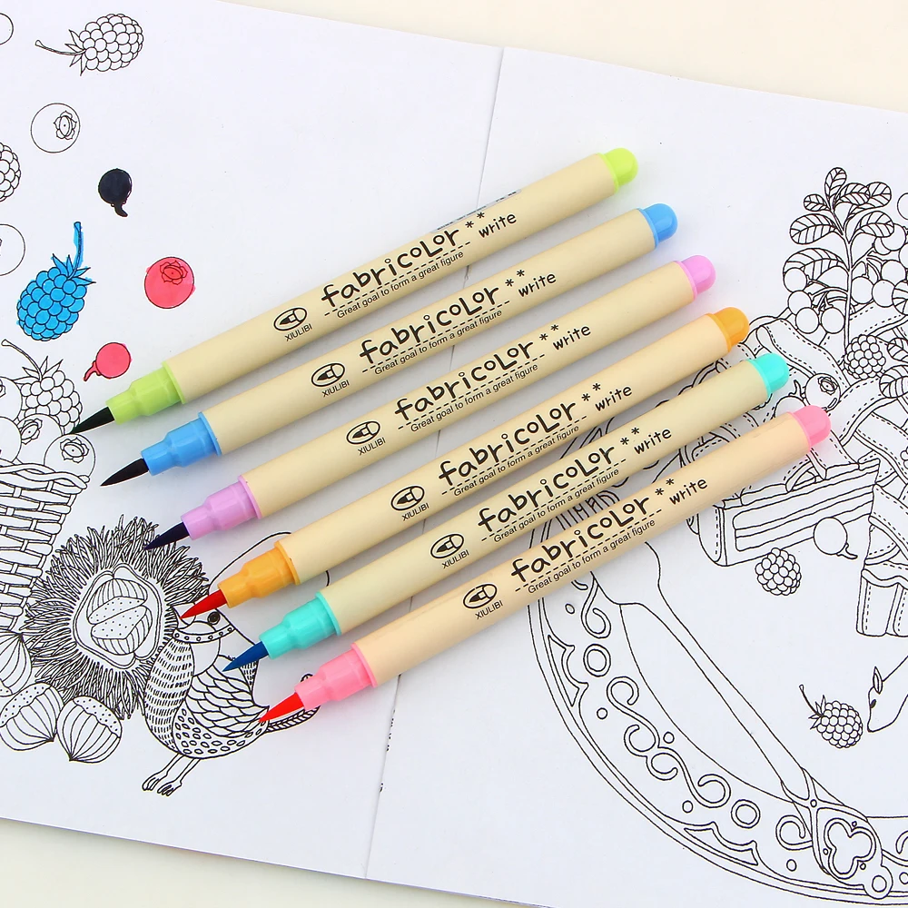 10 цветов/набор Акварельная мягкая кисть маркер ручка эскиз художественная кисть Рисование маркером ручки каллиграфия ручка школьные канцелярские принадлежности