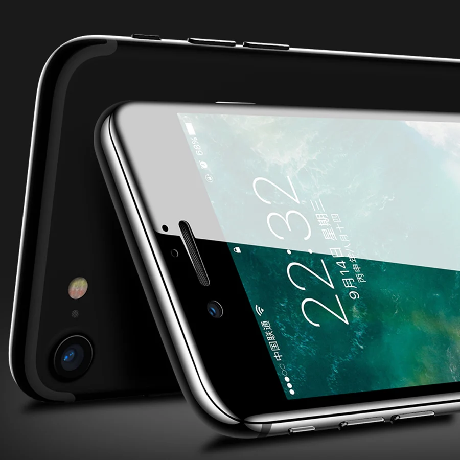 PINZHENG 5D полное покрытие краев закаленное стекло для iPhone 6 7 8 Plus 5 X Защита экрана 6S SE