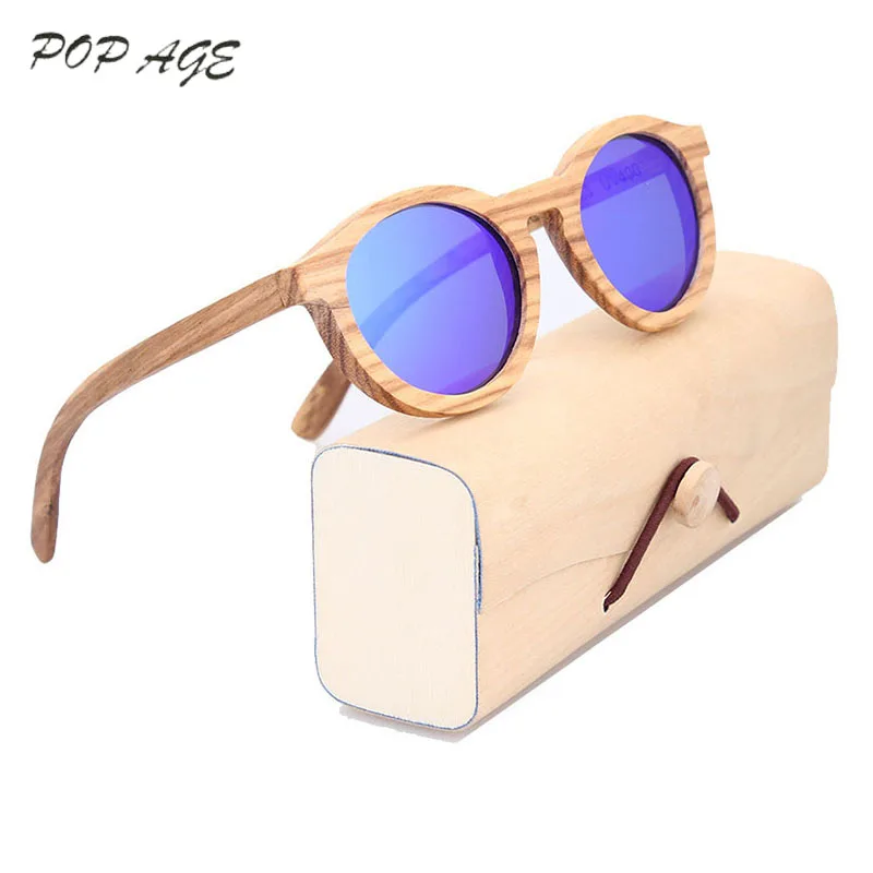

Wooden Sunglasses Women Round Glasses Eyewear UV400 Polarized Blue Sun Glasses Retro Lentes de sol Hombre Women Sunglasses 2016
