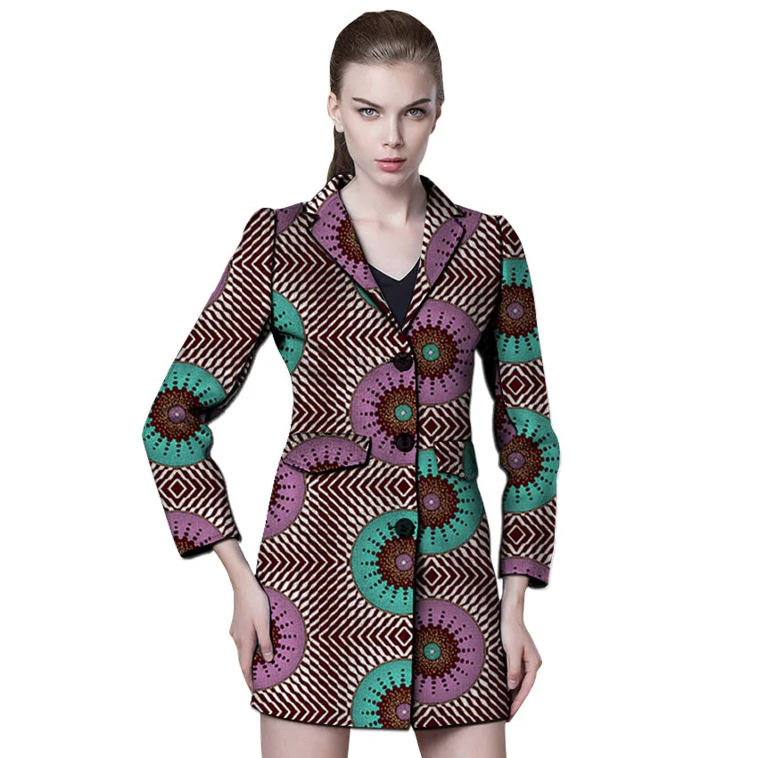 Customized Lady's Wear African Long Blazers Female Fashion Pattern Ankara Print Suit Jacket For OL Outfits Dashiki Clothing - 33009281124 Customized Lady's Wear African Long Blazers Female Fashion Pattern Ankara Print Suit Jacket For OL Outfits Dashiki Clothing - 33009281124