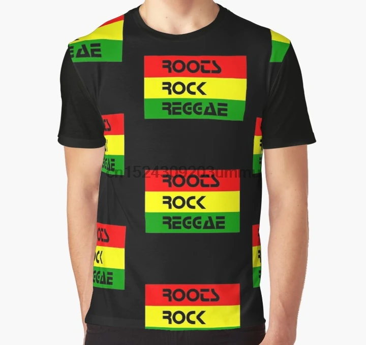 

All Over Print 3D Tshirt Men Funny T Shirt ROOTS ROCK REGGAE Rastafari Graphic T-Shirt