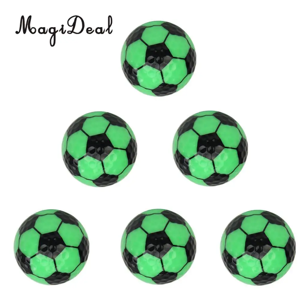 MagiDeal Set 6 Golf Ball Training Practice Balls for Children Adult Beginners Home Garden Travel Indoor Outdoor Sports Gift