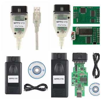 

Multi-language SMPS MPPS V13.02 MPPS V16 OBD CAN Flasher Chip Tuning ECU Remap OBD2 Professional Cable with Fast Shipping