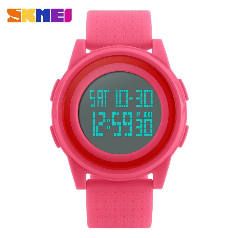 SKMEI Digital Ladies Watch Led Silicone Sports Women Watches Female