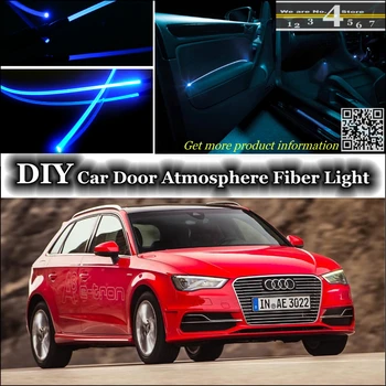 

interior Ambient Light Tuning Atmosphere Fiber Optic Band Lights For Audi A3 S3 RS3 Door Panel illumination (Not EL light) Refit