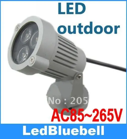 IP65 300LM 3W теплый и белый 3*1W светодиодный светильник для сада лужайка лампа AC 85 V 265
