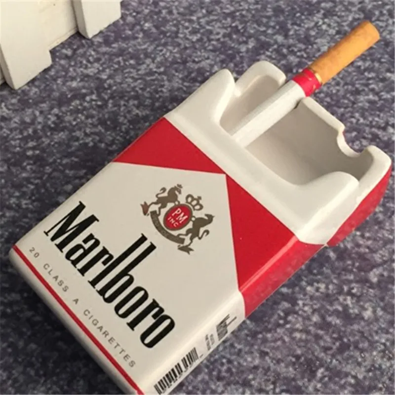 Creative Personality Tobacco cigarette Box Ashtray design Bedroom
