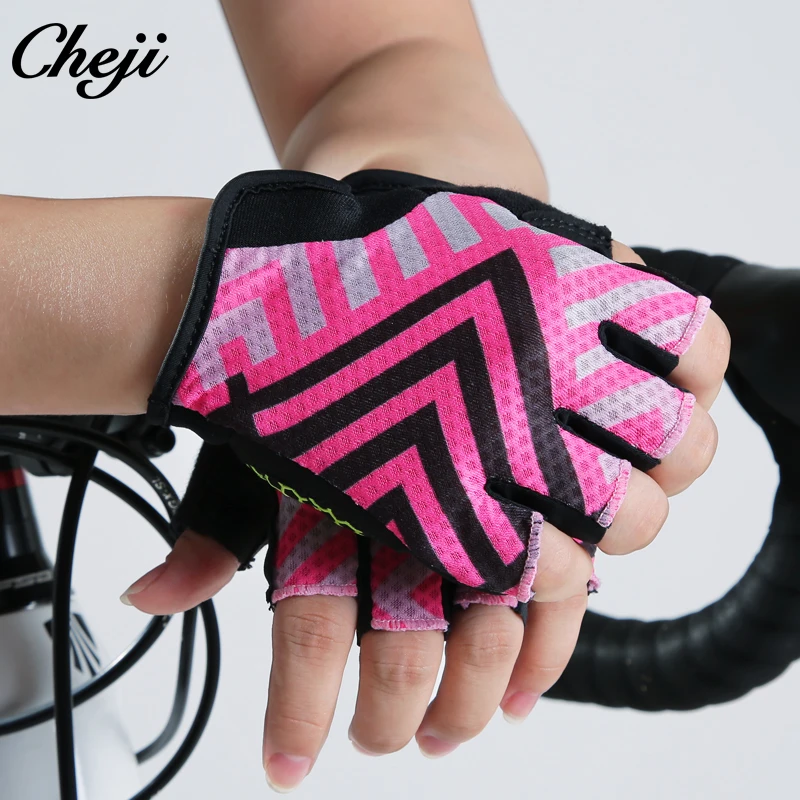 CHEJI Лидер продаж летние велосипедные перчатки с полупальцами женские профессиональные гоночные велосипедные перчатки с гелевой пропиткой, перчатки из лайкры, спортивные перчатки Guantes de ciclismo
