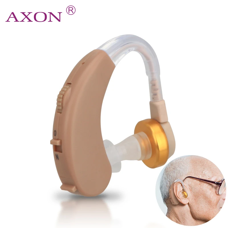 

AXON F-138 Ear Hearing Aid Mini Device Volume Adjustable Sound Voice Amplifier Enhancement For The Elder Deaf Aids Care