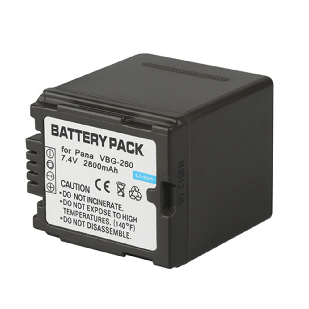Аккумуляторная батарея для PANASONIC и TM700 VBG260 VBG130 HS300 TM300 HS250 SD20 HS20 VW 1 2 5 5|Цифровые