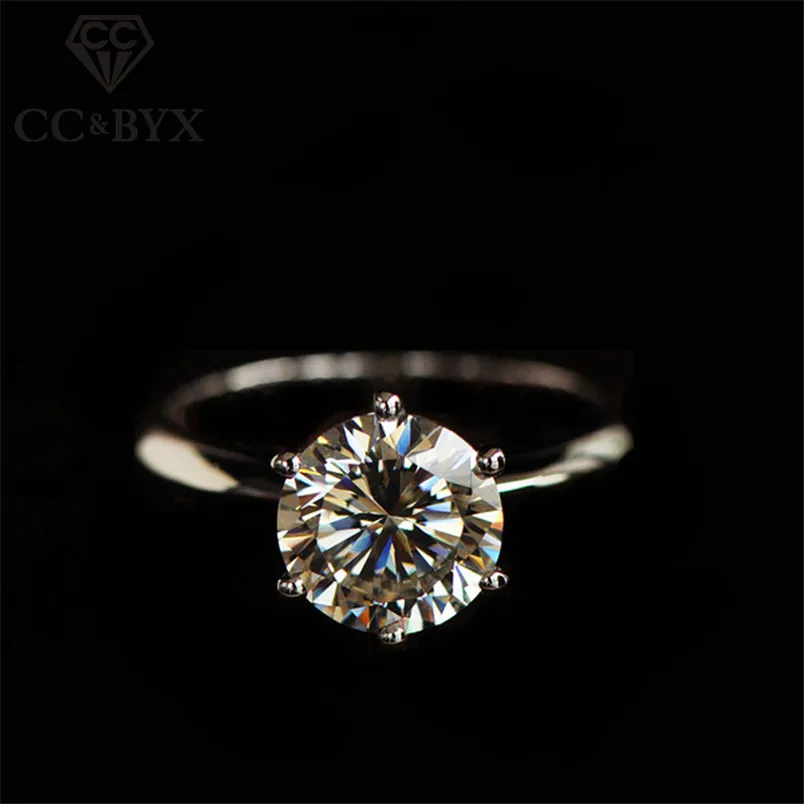 YANHUI-Marca-Real-925-Anillo-de-Compromiso-de-Plata-Corazones-y-Diamant-flechas-8mm-2-Quilates (2)