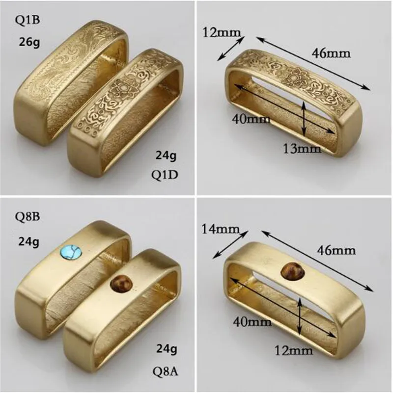 4 шт. цельные латунные пряжки для ремня, металлические кольца для ремня, ремешок из нержавеющей стали, кольцо, аксессуары для джинсов, 2,5-4,0 см, F1-47