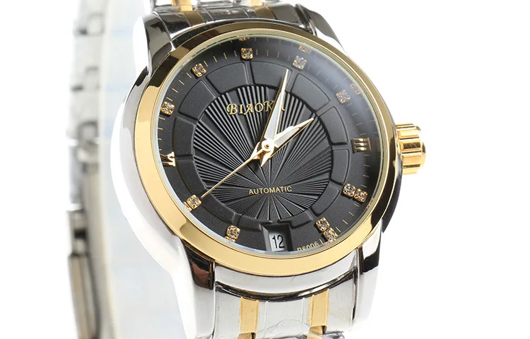 BIAOKA брендовые модные часы из розового золота Женские часы Классические Механические наручные часы Relogio Feminino платье Скелет водонепроницаемые часы