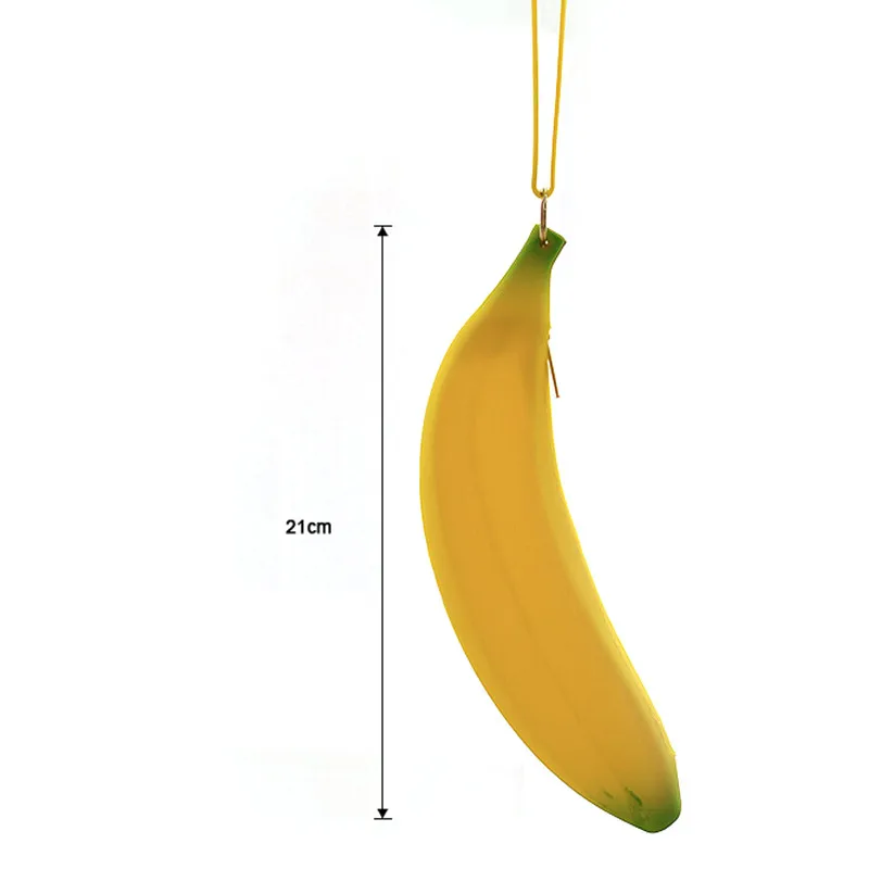 Силиконовая Портативная сумка в форме банана, Kawaii, Миньоны, банан, для монет карандашей чехол, уникальный кошелек, новинка, мешочек с рисунком бананов, размер: 21x4x5 см