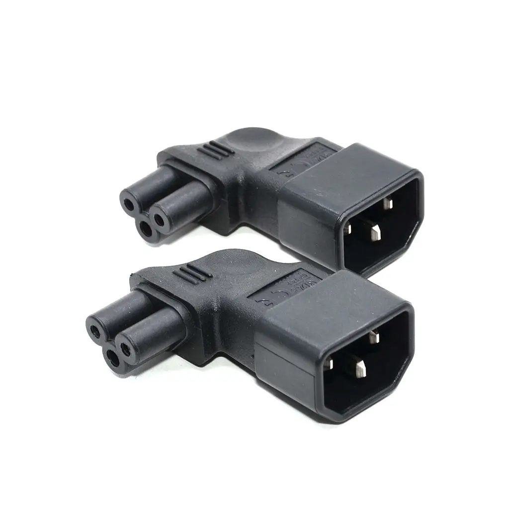 

IEC 320 C14 male to C5 micky vertical Right angle Power adapter AC PLUG CONVERTER ,2pcs