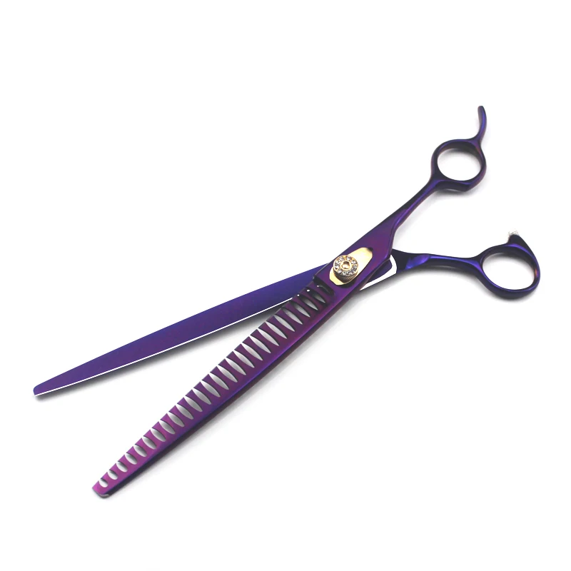 9.0 inch pet hairdressing scissors fish bone cut high-grade pet scissors JP440C material