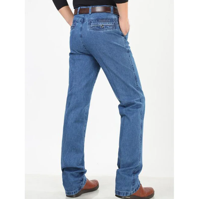 Мужские джинсовые повседневные Прямые джинсы джинсовые комбинезоны для мужчин Брендовые мужские классические джинсы брюки мужские