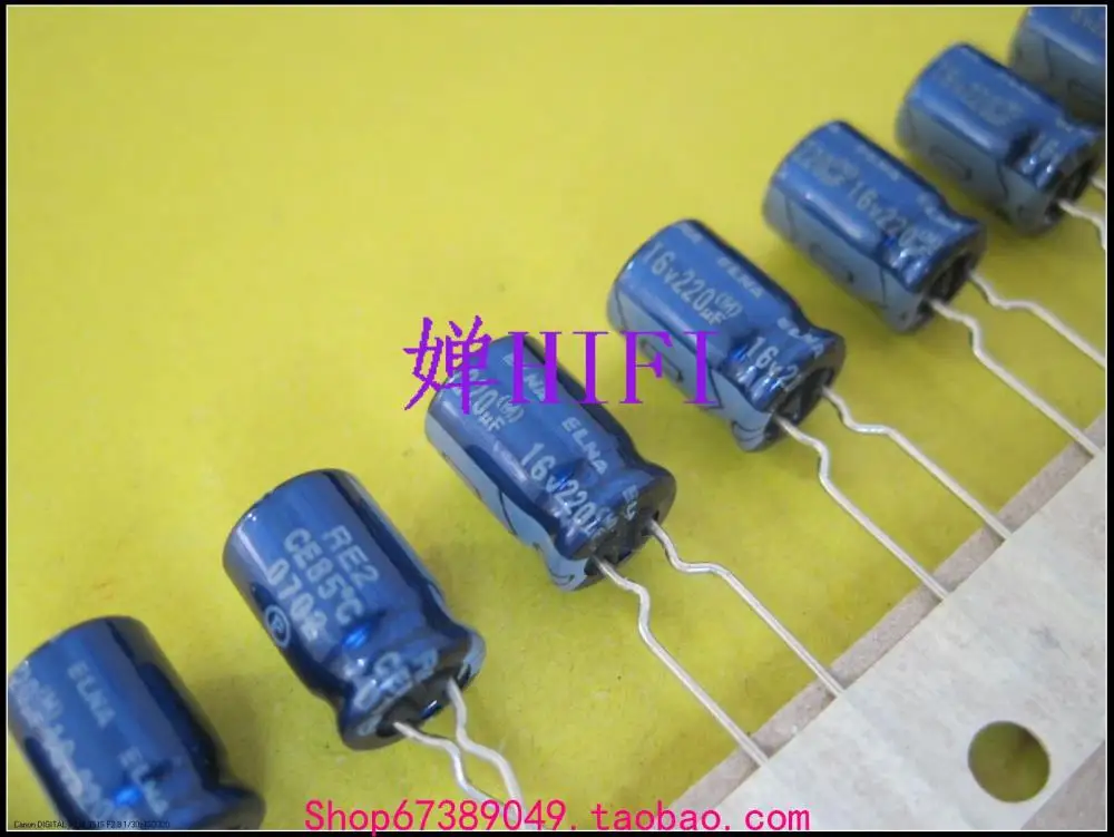 

2018 Supercapacitor Capacitors 50pcs New Japan Elna Ina Re2 Blue Robe For Electrolytic Capacitor 16v220uf 8x11.5mm Free Shipping