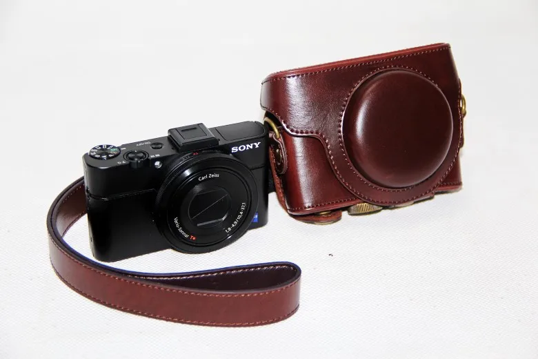 Etui En Cuir Pour Appareil Photo Sac Pour Sony Cyber Shot Dsc