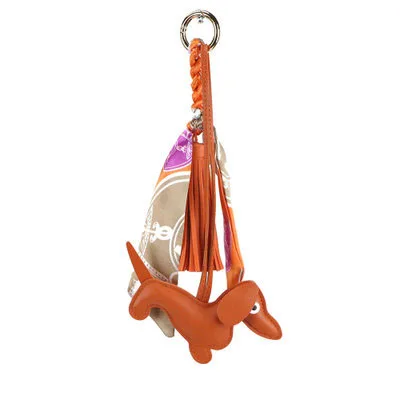 Роскошный известный бренд PU кожа собака сумка для ключей Подвеска Аксессуары Брелок на цепочку для ключей женский подарок брелок - Цвет: 4