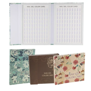 

Salon Nail Art Gel Polish Card Display Board Book Chart - Can display 120 /180 different colors Convenient Beautiful Cover