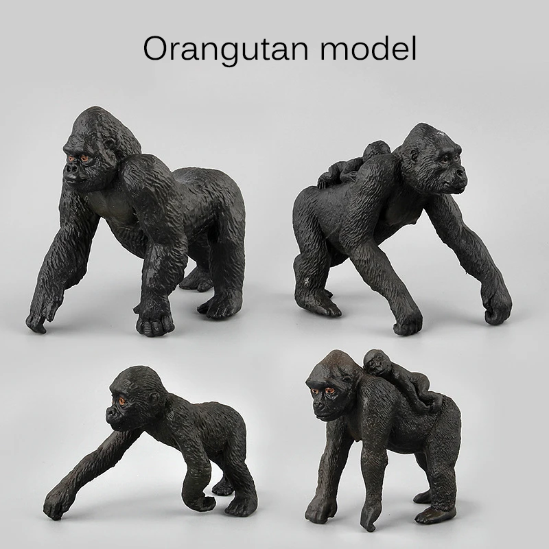 

Hot Sale Gorilla Simulation Toy PVC Model Chimpanzee Anima Toys For children kids Movie Birthday gifts Oyuncak Juguetes
