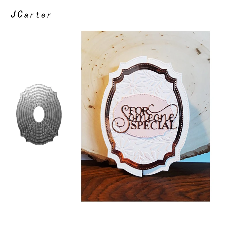 

JC Large Metal Cutting Dies Craft Cut Die Stencil Circle Frame Cards Cover Scrapbook DIY Handmade Album Paper Photo Decor Dies