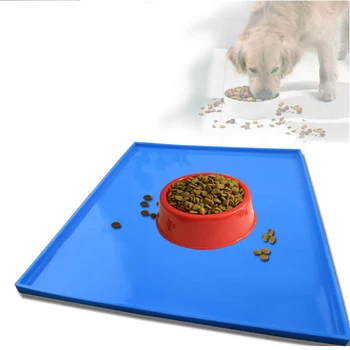 

Pet Tableware Pad Silicone Dog Puppy Cat Feeding Mat Waterproof Splash Anti-slip Dog Dish Bowl Feed Placemat Pet Supplies