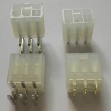 5559 4,2 мм белый 6P гнездо прямой или изогнутый игла для компьютера ATX видеокарты GPU PCI-E PCIe Разъем питания