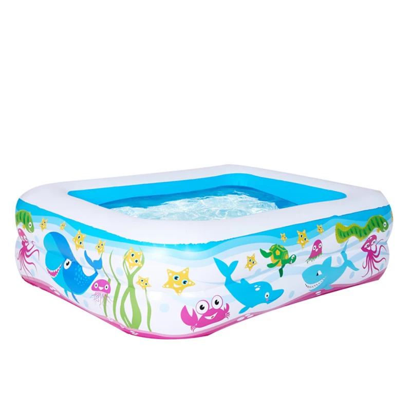 Swimming pool accessories Children's Home Use Paddling Pool Large Size Inflatable Square Swimming Pool Kids inflatable Pool