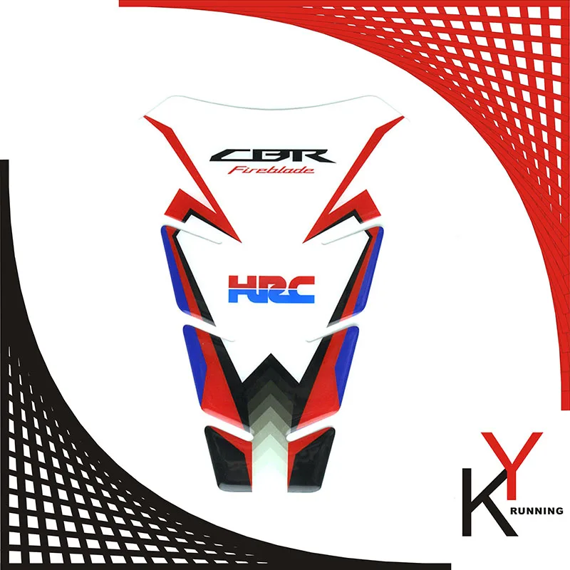 KYRUNNING Free shipping 3D ADESIVI Sticker Decal Emblem Protection Tank Pad Cas Cap Fit HONDA CBR ALL CBR