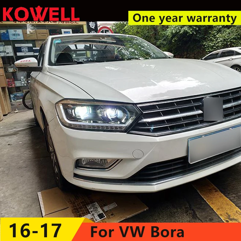 Стайлинг автомобиля KOWELL для VW фары Bora 2016 Передняя светодиодная фара DRL