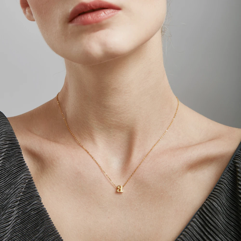 미니 레터링 골드 목걸이