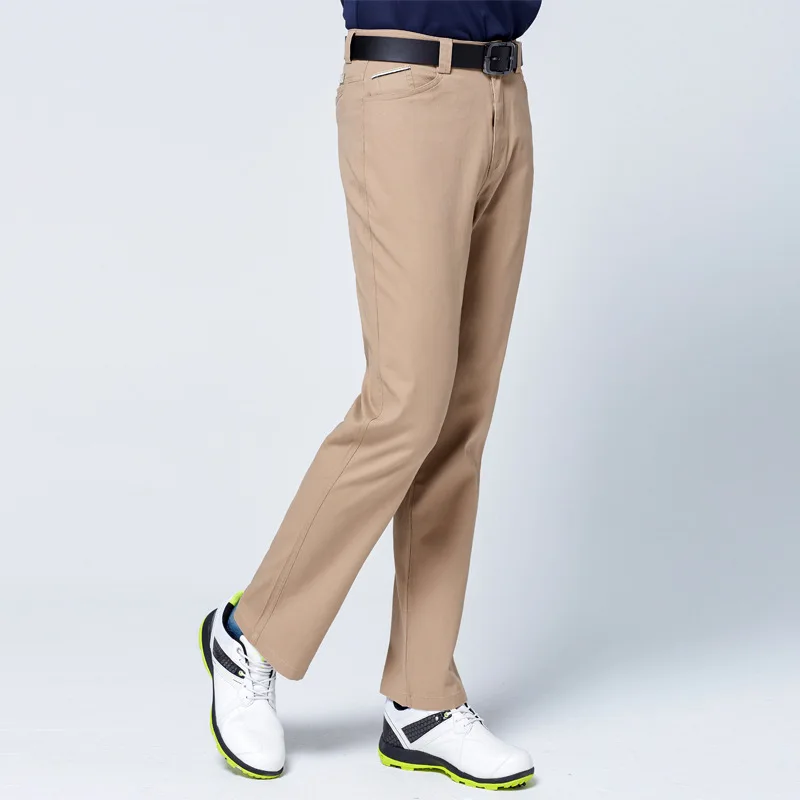 Autumn Winter Windproof Men Golf Pants Thick Keep Warm Long Pants High